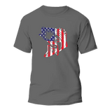 American Flag Fish Come Man T-Shirt