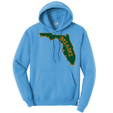 Miami Orange and Green Cotton Hoodie