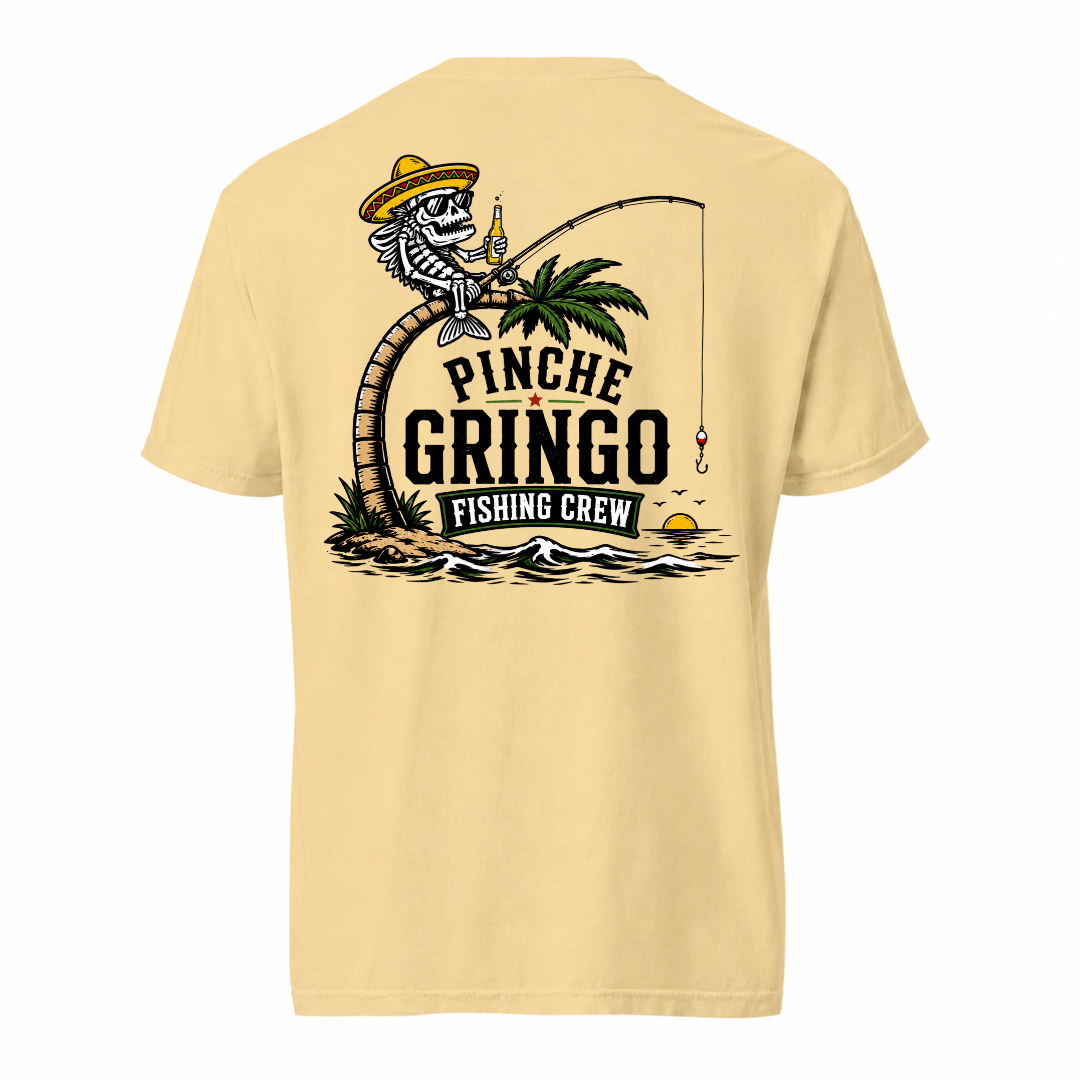 Pinche Gringo Fishing Crew Palm Tree Shirt
