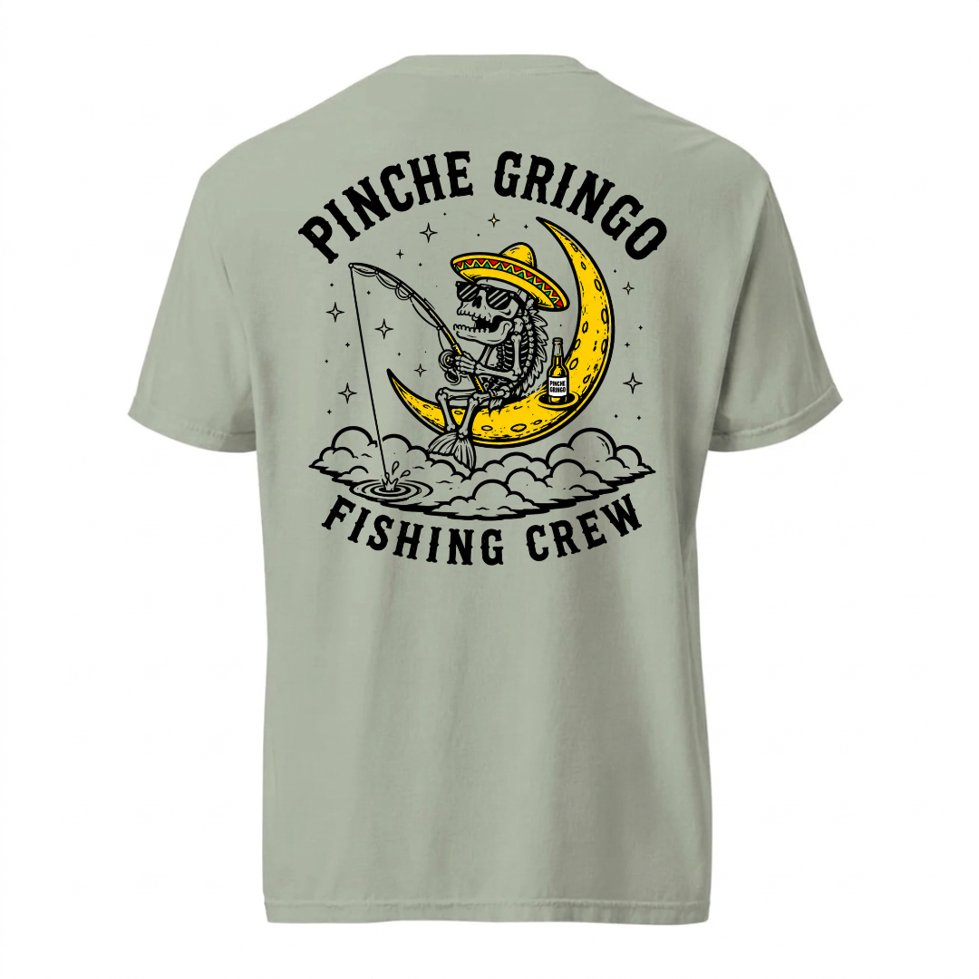 Pinche Gringo Fishing Crew Moon Fish Shirt