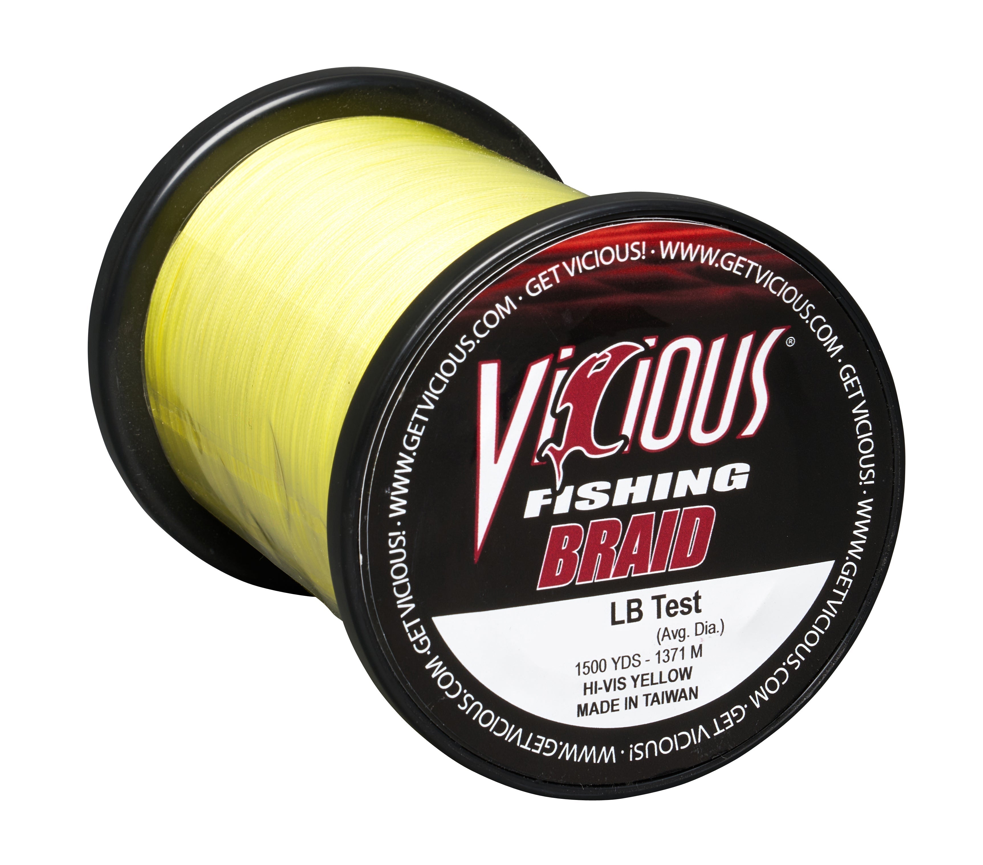 Vicious Standard Yellow Braid - 80 Lb Test