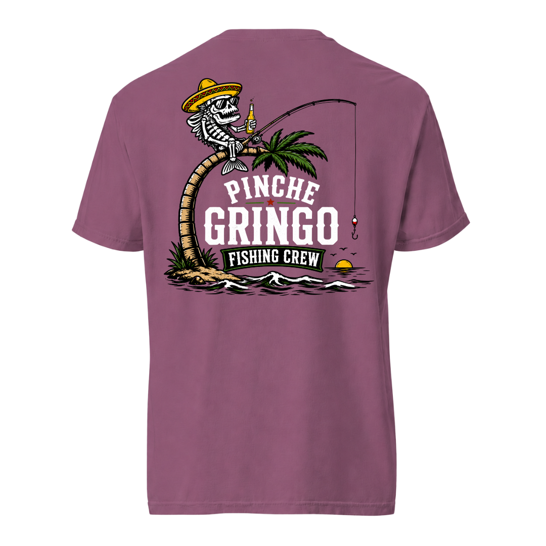 Pinche Gringo Fishing Crew Palm Tree Shirt