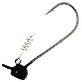 Jigs de cabeza temblorosa vertical de tungsteno Reaction Tackle (paquete de 5)