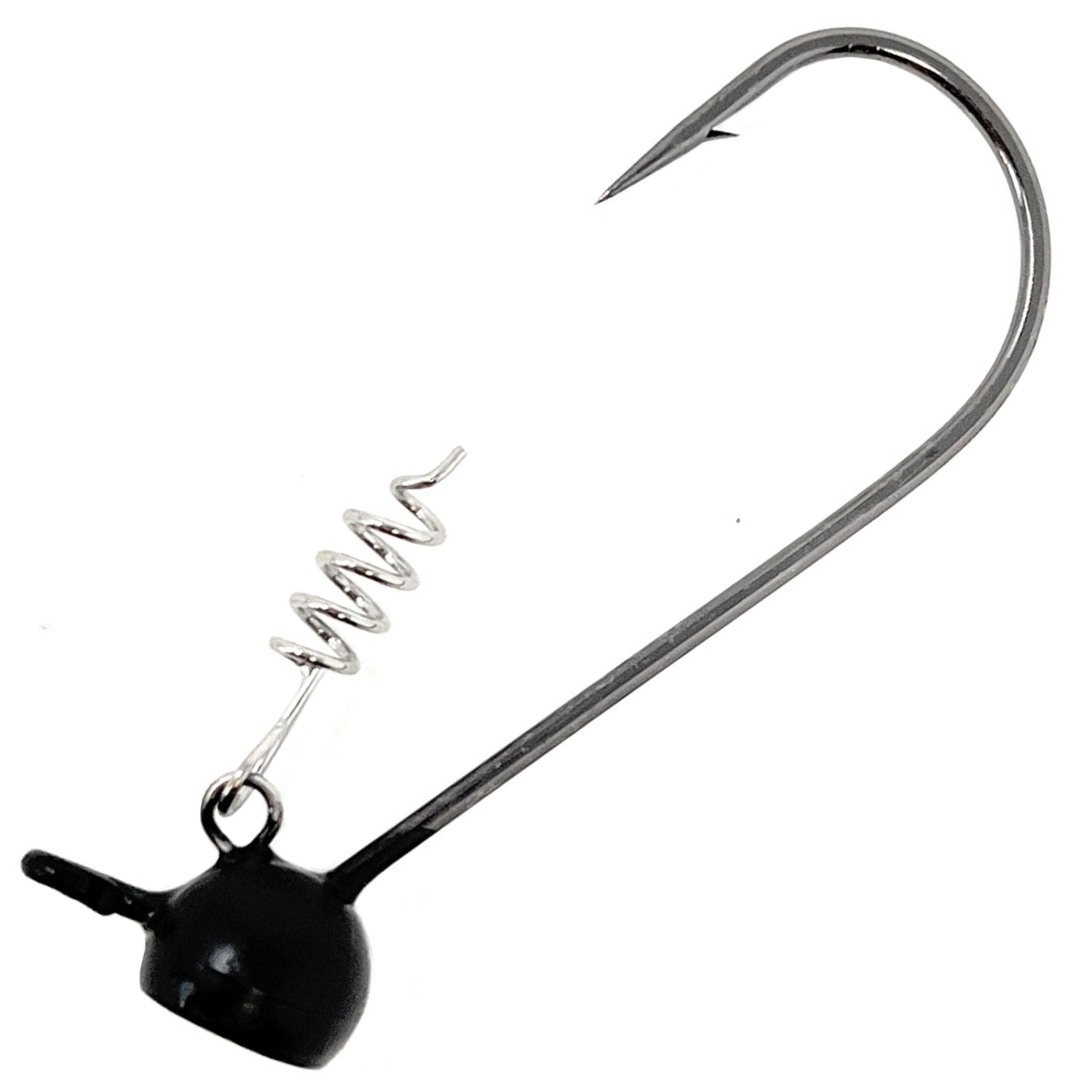 Jigs de cabeza temblorosa vertical de tungsteno Reaction Tackle (paquete de 5)