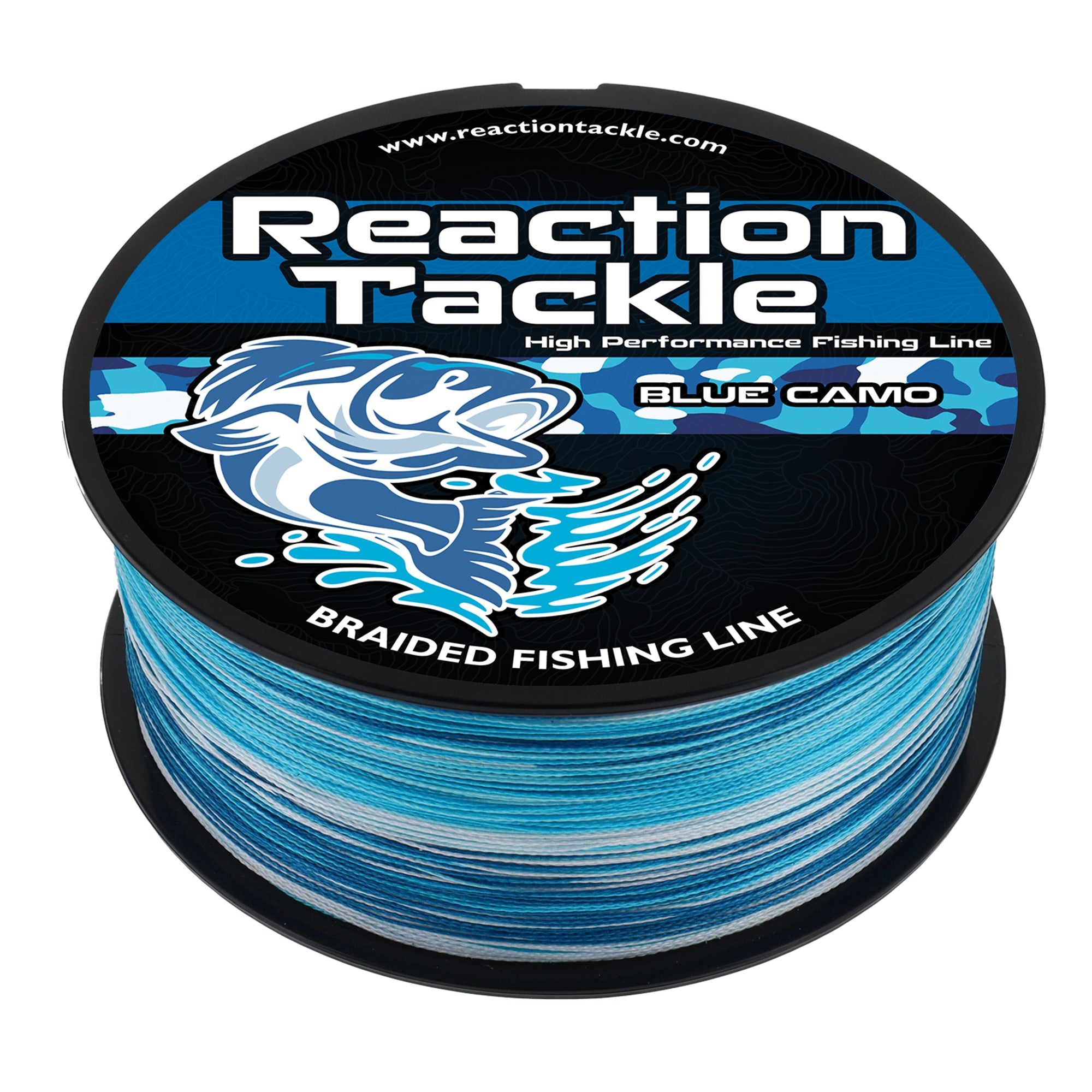 Línea de pesca trenzada Reaction Tackle - Camuflaje azul