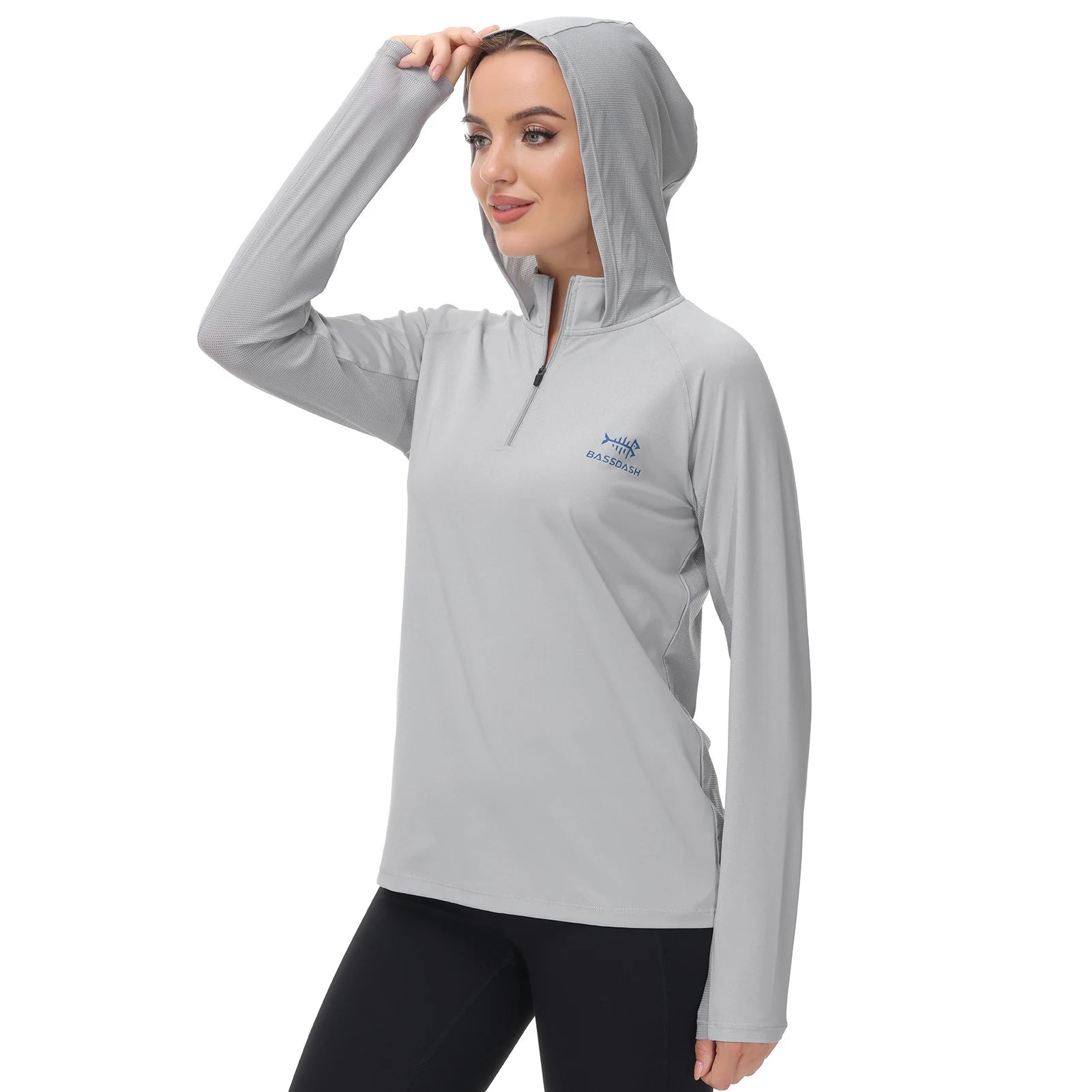 Bassdash SolGuard Performance Hoodie (UPF 50+, Long Sleeve) Bobber Bargain