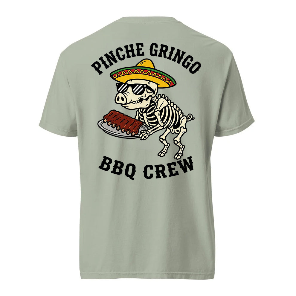 Pinche Gringo BBQ Crew Rib Platter Shirt