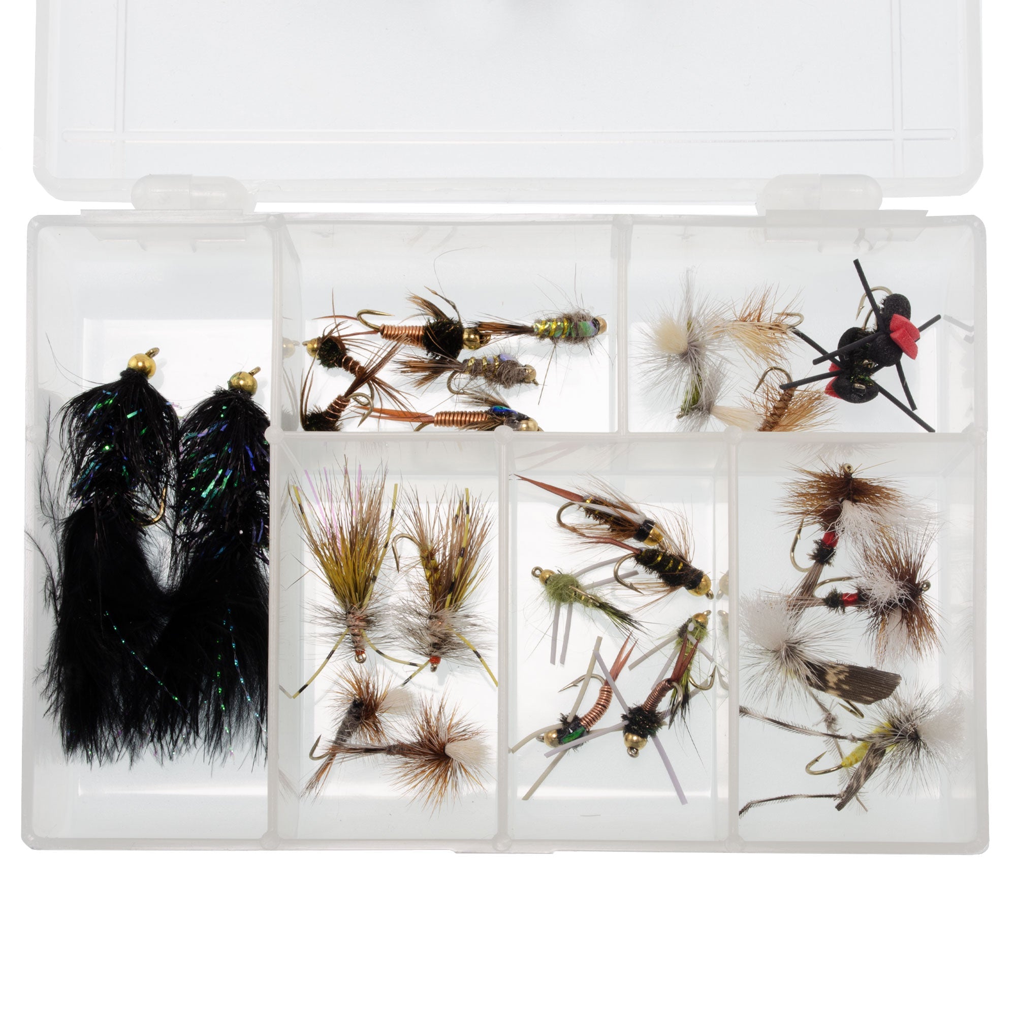 Assortiment essentiel de 28 mouches à truite – Pour pêcheurs à la mouche débutants ou confirmés