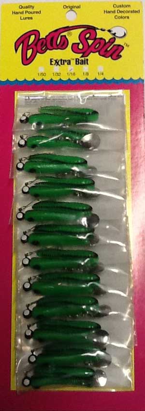 Betts Spin 1/16 Fishing Lures 12/cd Bobber Bargain