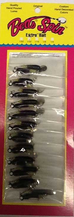 Betts Spin 1/16 Fishing Lures 12/cd Bobber Bargain