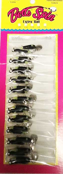 Betts Spin 1/16 Fishing Lures 12/cd Bobber Bargain