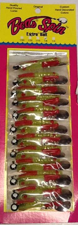 Betts Spin Fishing Lures 1/50, 1/8, 1/4 - 12 Pack Bobber Bargain