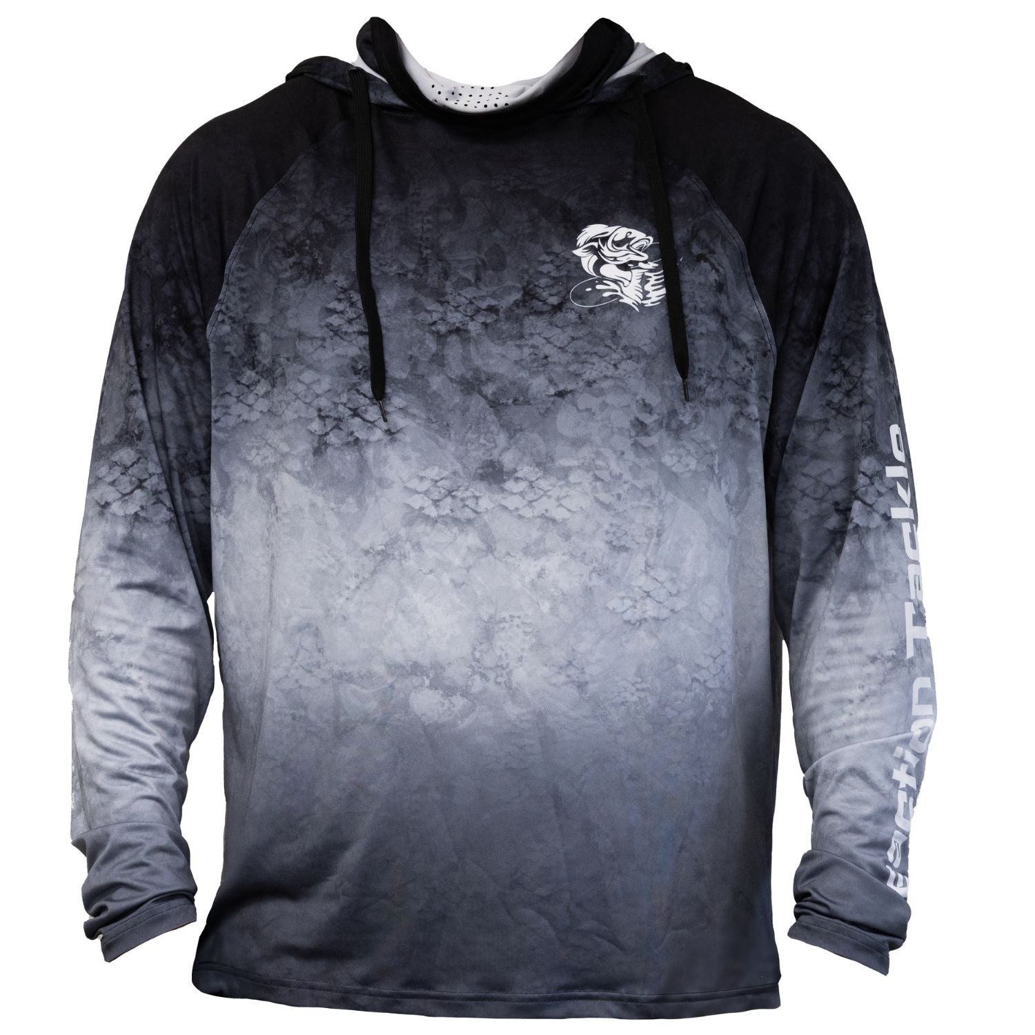 Camisa de pesca Reaction Tackle FPS 50+ de manga larga con capucha y polaina
