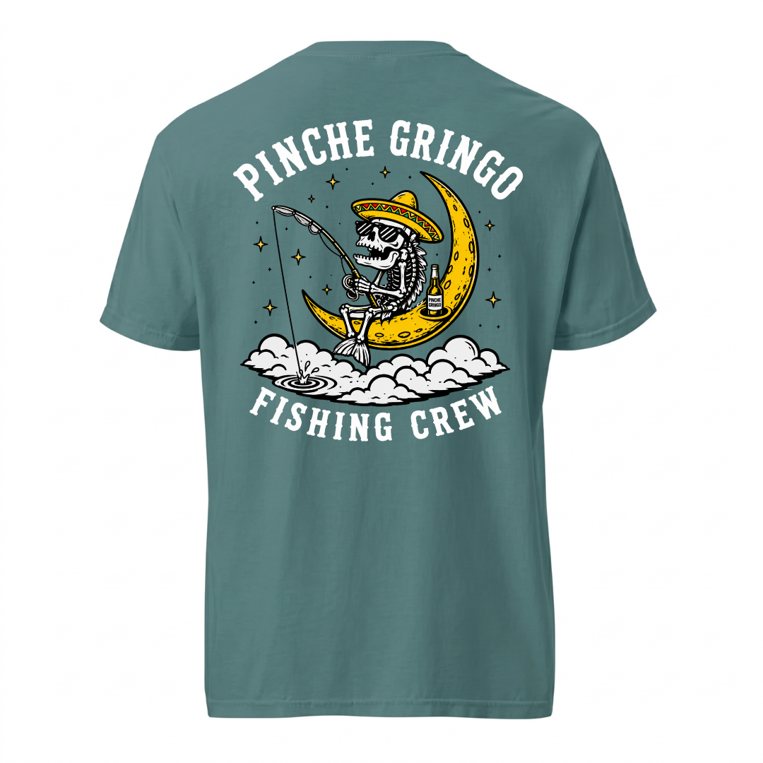 Pinche Gringo Fishing Crew Moon Fish Shirt
