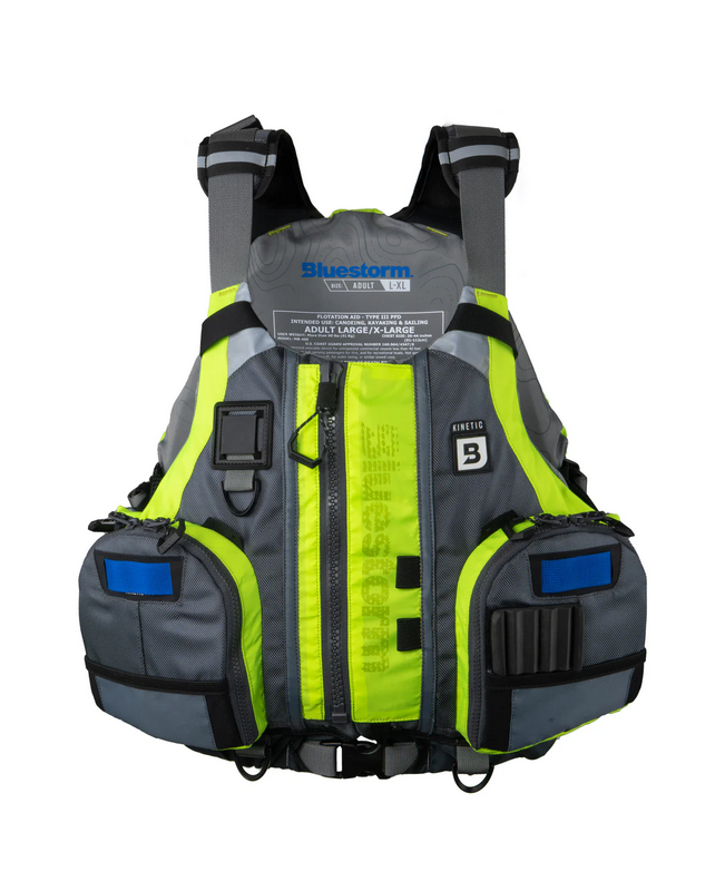 Bluestorm Kinetic Kayak Fishing Vest - Hi-Vis Bobber Bargain