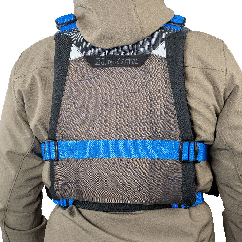 Bluestorm Motive Kayak Fishing Vest - Deep Blue Bobber Bargain