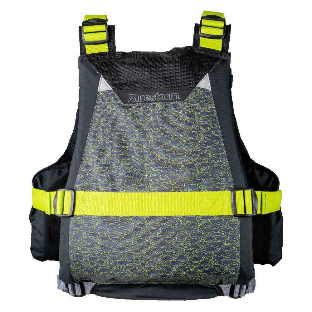 Bluestorm Motive Kayak Fishing Vest - Hi-Vis Bobber Bargain