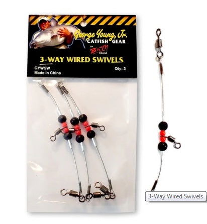 BnM Catfish Gear Swivels & Sinker Slides (3-Way, Chain, Pro Series) Bobber Bargain