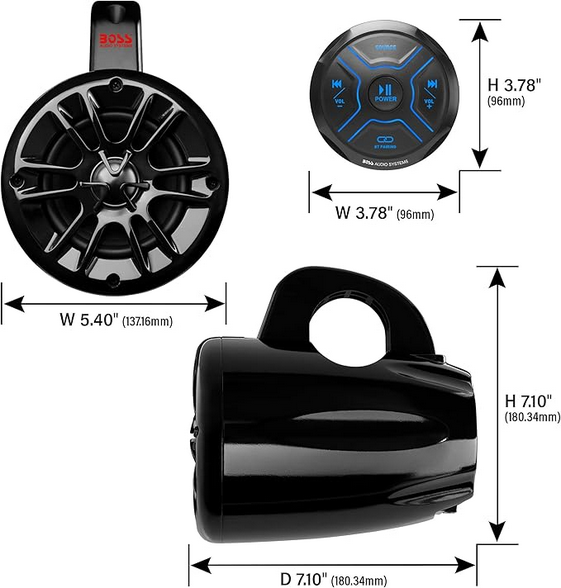 Boss Audio Marine Audio Kit (MG150T.4) Bobber Bargain