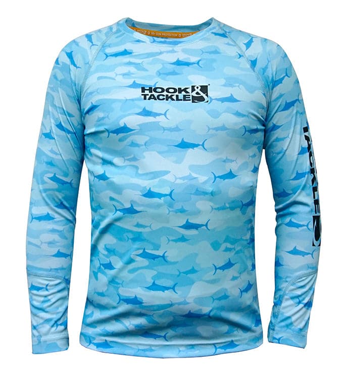 Camiseta de pesca UV Billfish de camuflaje juvenil (8-20)