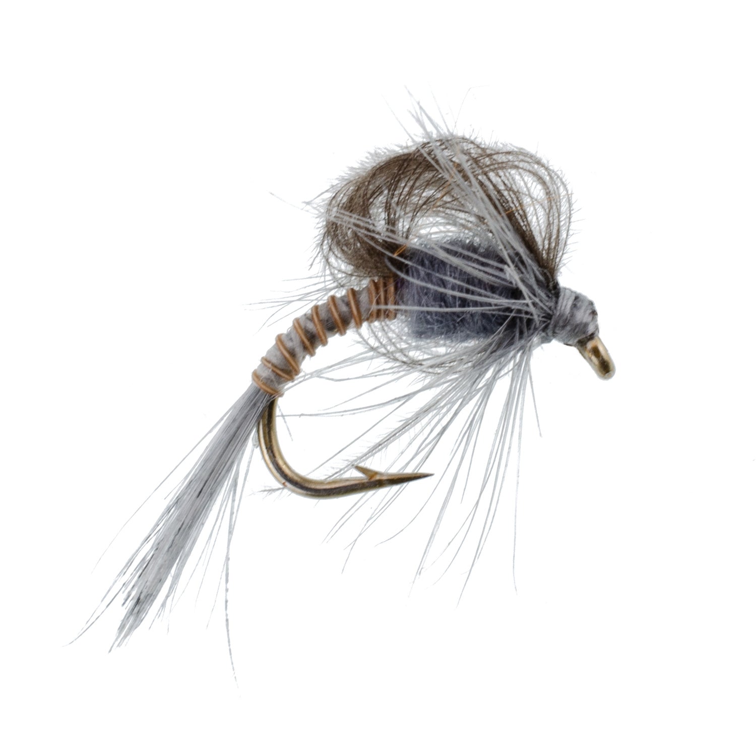 3 Pack CDC Loop Wing Adams Emerger Fly - Hook Size 18