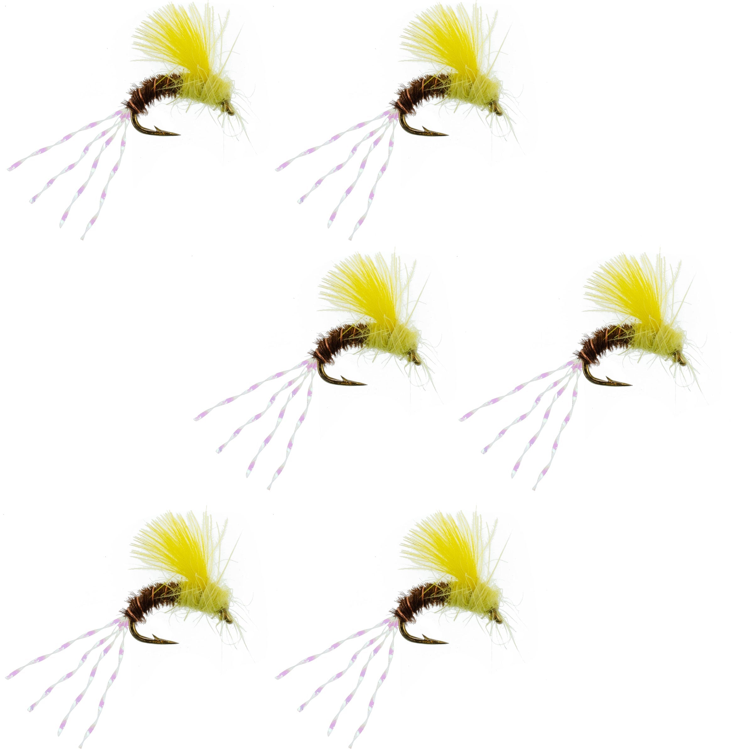 CDC Pale Morning Dun Emerger PMD Fishing Fly - 6 Flies Size 16