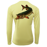 Michigan Freshwater Born Pike Women's Long Sleeve UPF 50+ Dry-Fit Shirt