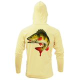 Michigan Freshwater Born Perch Men's Long Sleeve UPF 50+ Dry-Fit Hoodie
