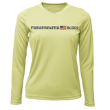 Michigan Freshwater Born Linear Logo Women's Long Sleeve UPF 50+ Dry-Fit Shirt
