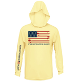 Michigan Freshwater Born SUP Flag Women's Long Sleeve UPF 50+ Dry-Fit Hoodie