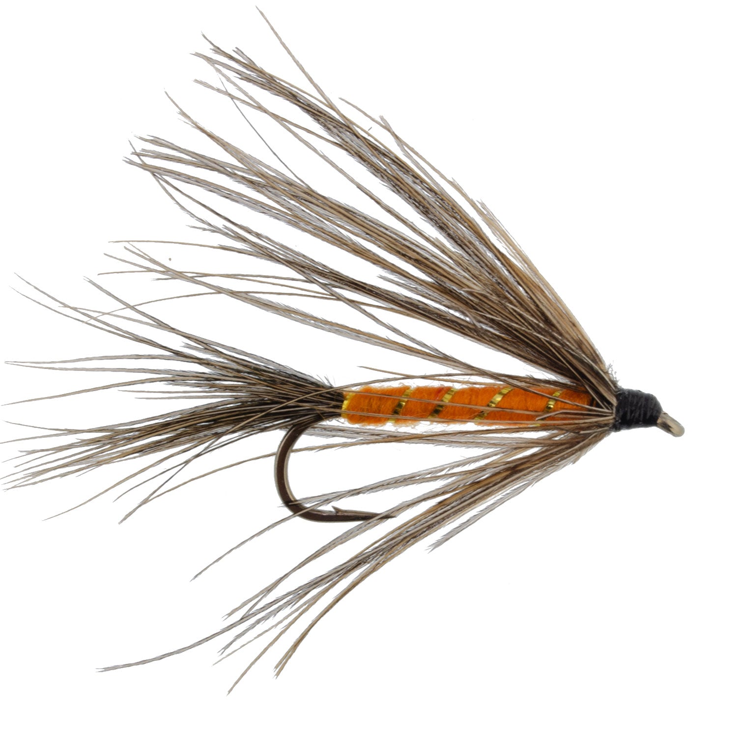 Mouche noyée Carey Special Soft Hackle Grouse and Orange - 6 mouches Hameçon taille 10