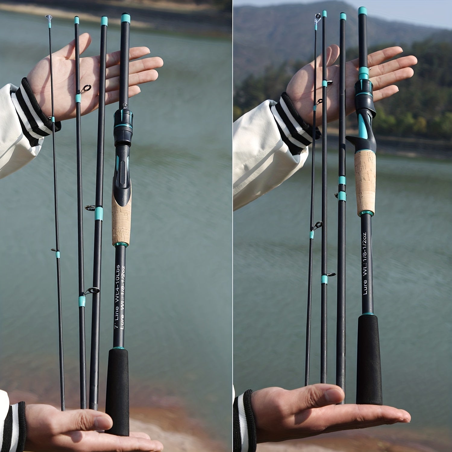 Castaway 4-Piece Fishing Rod Bobber Bargain