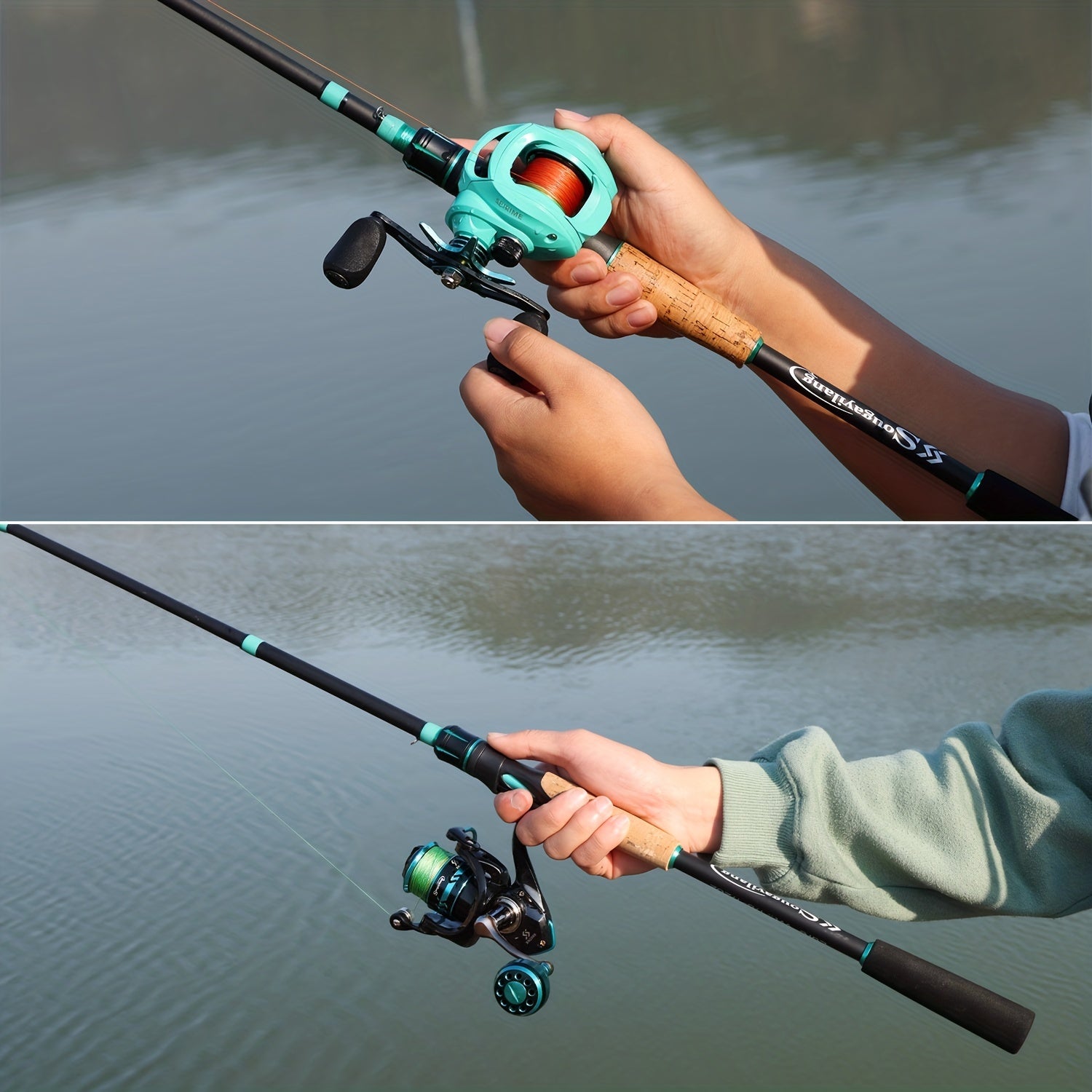 Castaway 4-Piece Fishing Rod Bobber Bargain