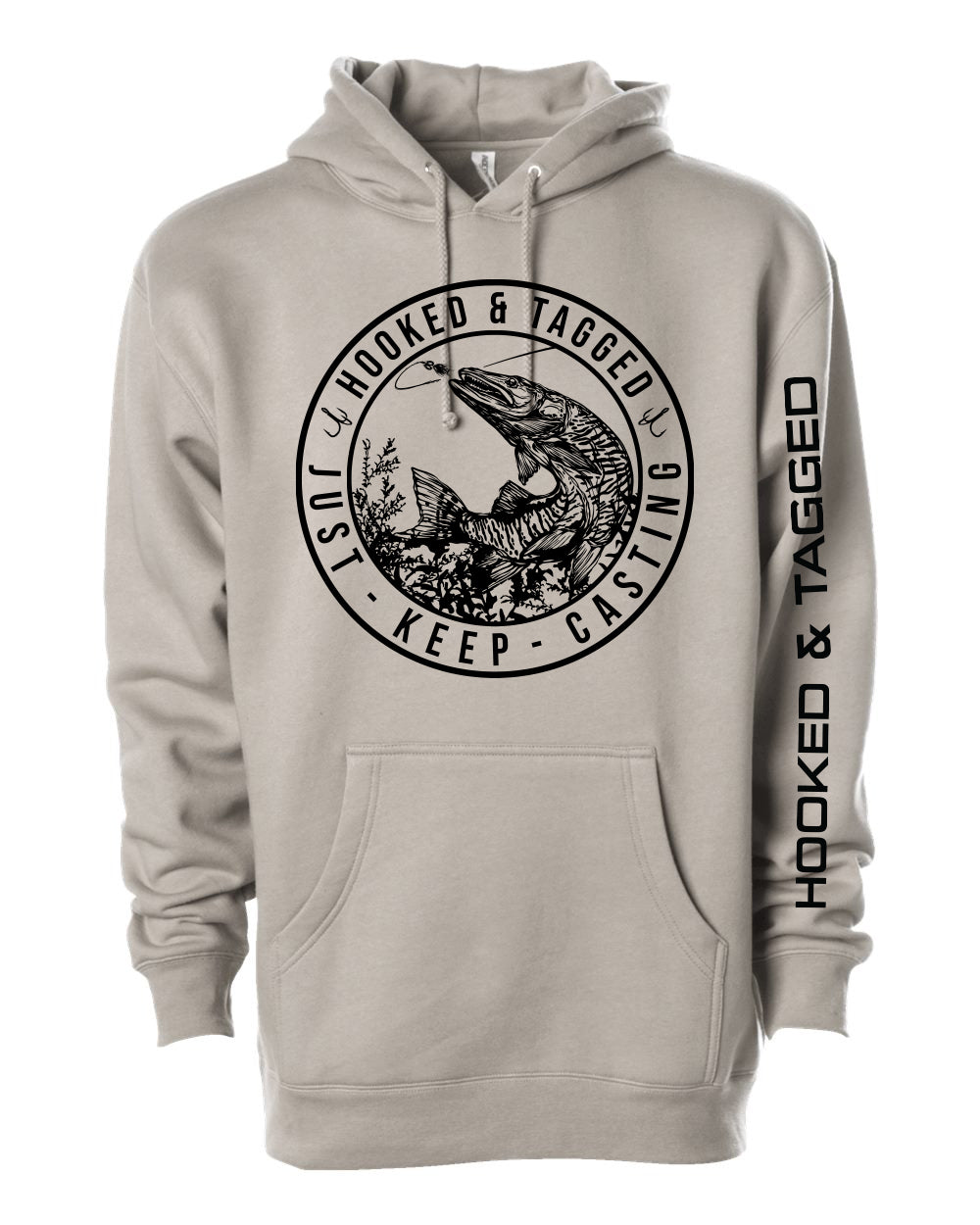 Sweat à capuche "Continuez à caster"