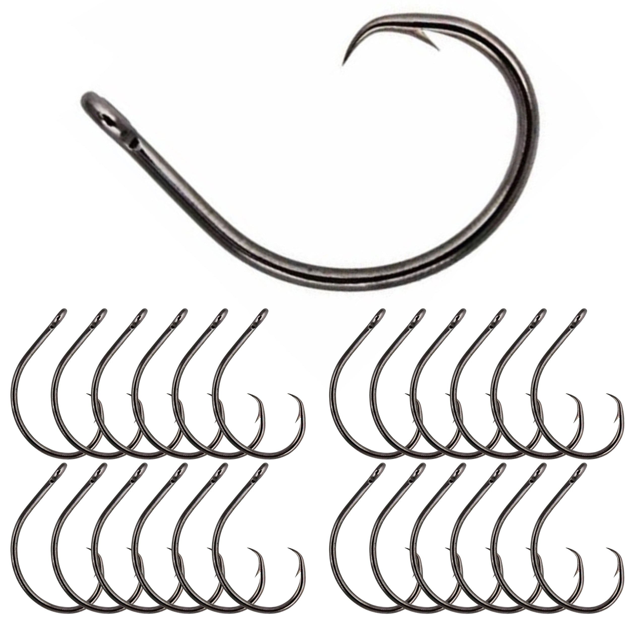 Anzuelos circulares premium Reaction Tackle (paquete de 25) 