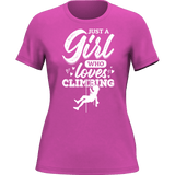 Climbing Just A Girl Who Loves Climbing T-Shirt for Women