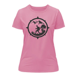 Hiking Mountain Compass T-Shirt for Women