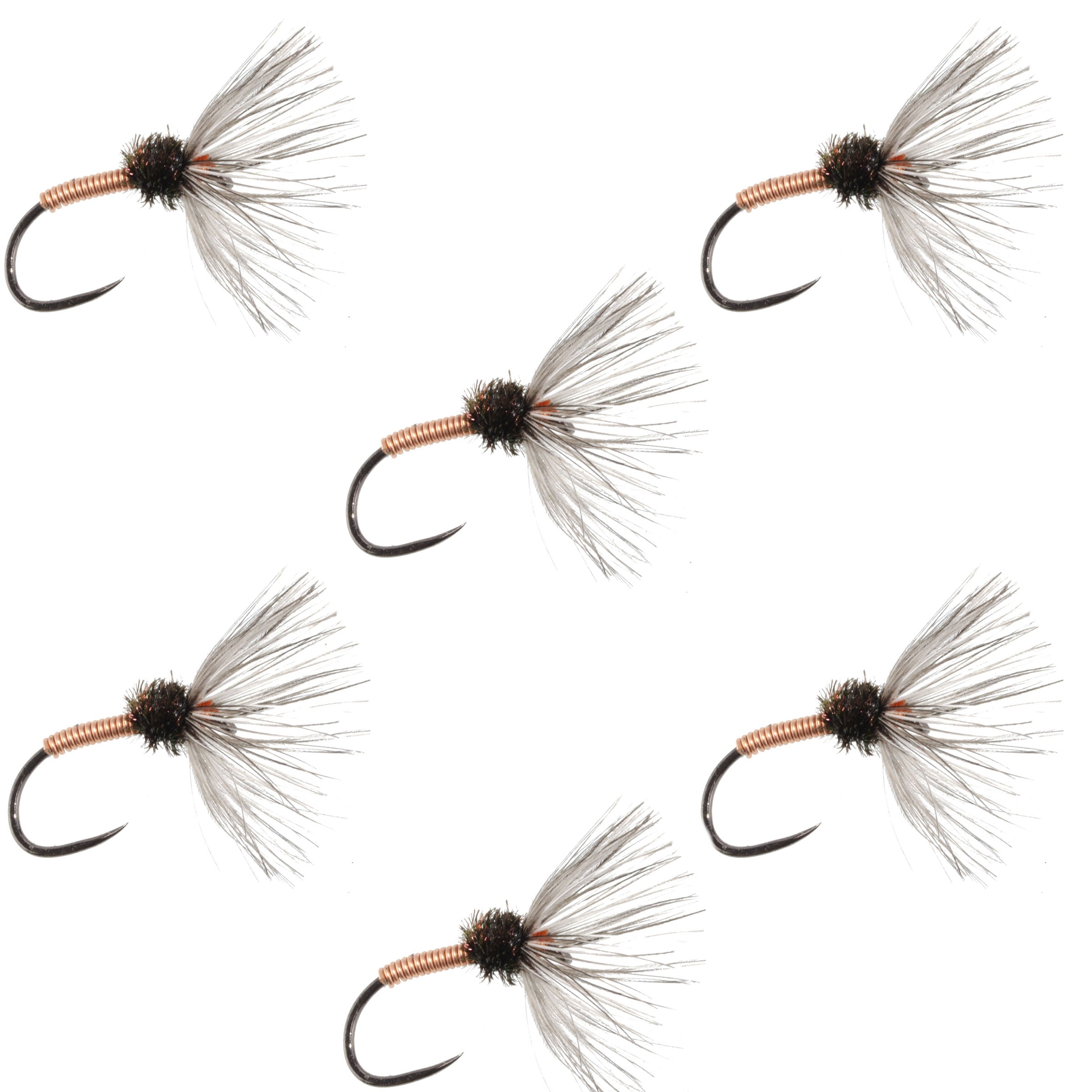 Sakasa Kebari de cobre - 6 moscas Tenkara - Tamaño 10