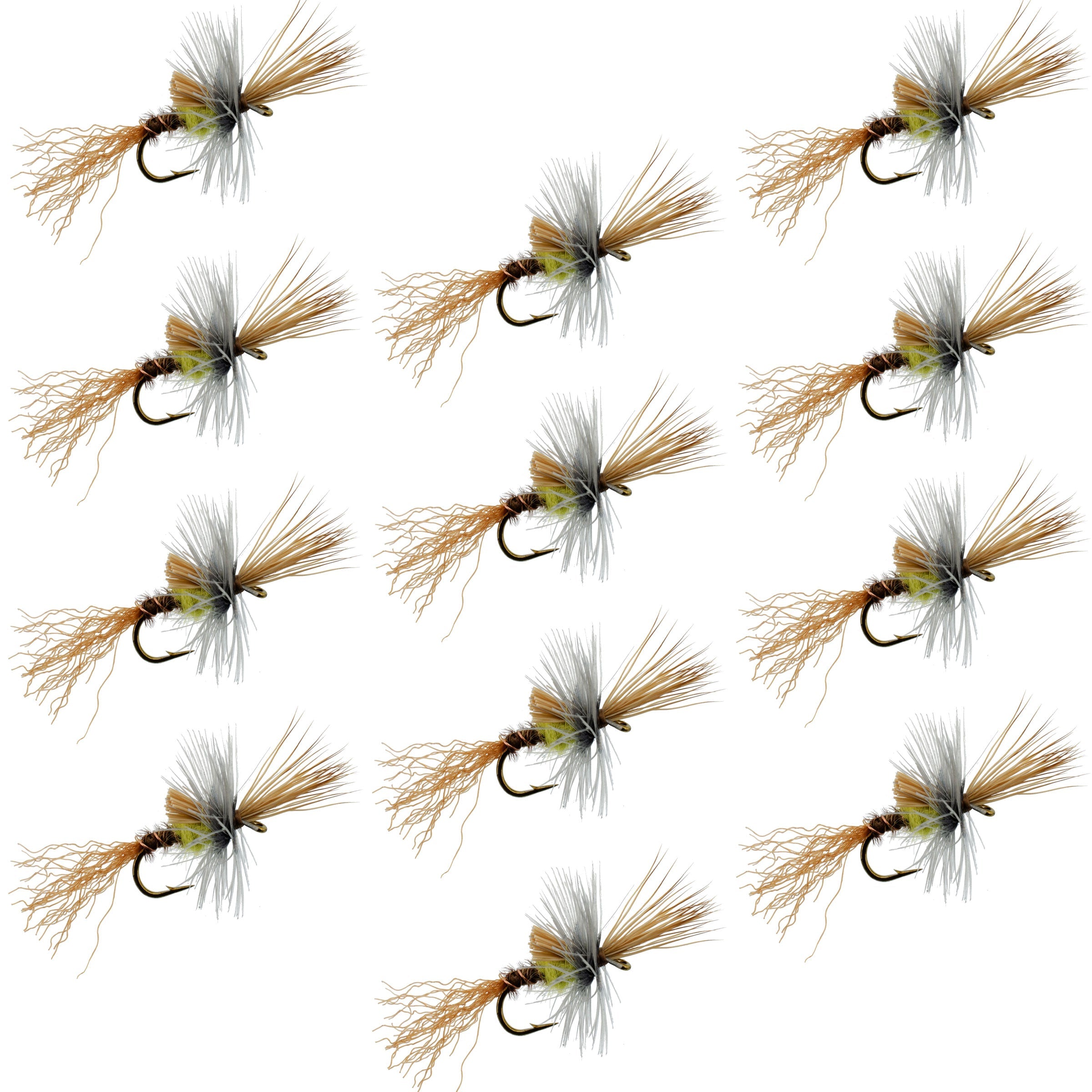 Pale Morning Dun (PMD) Cripple Mayfly 12 Mouches Hameçon Taille 16