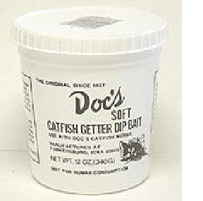 Doc's Catfish Bait XStiff Blood 7lb Pail Bobber Bargain