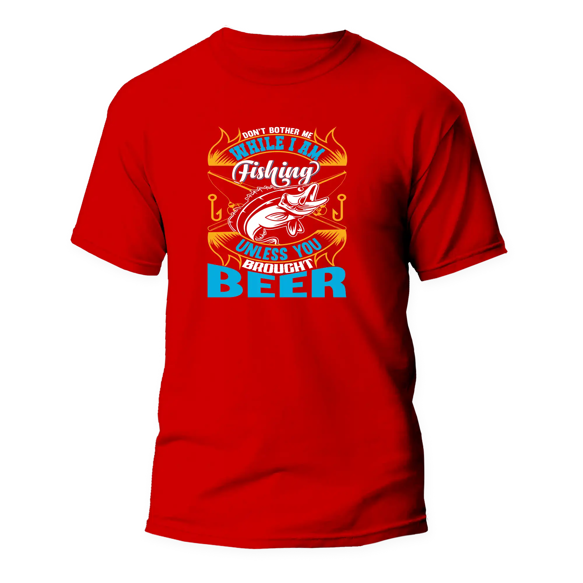 Don't Bother Me While I'm Fishing Man T-Shirt