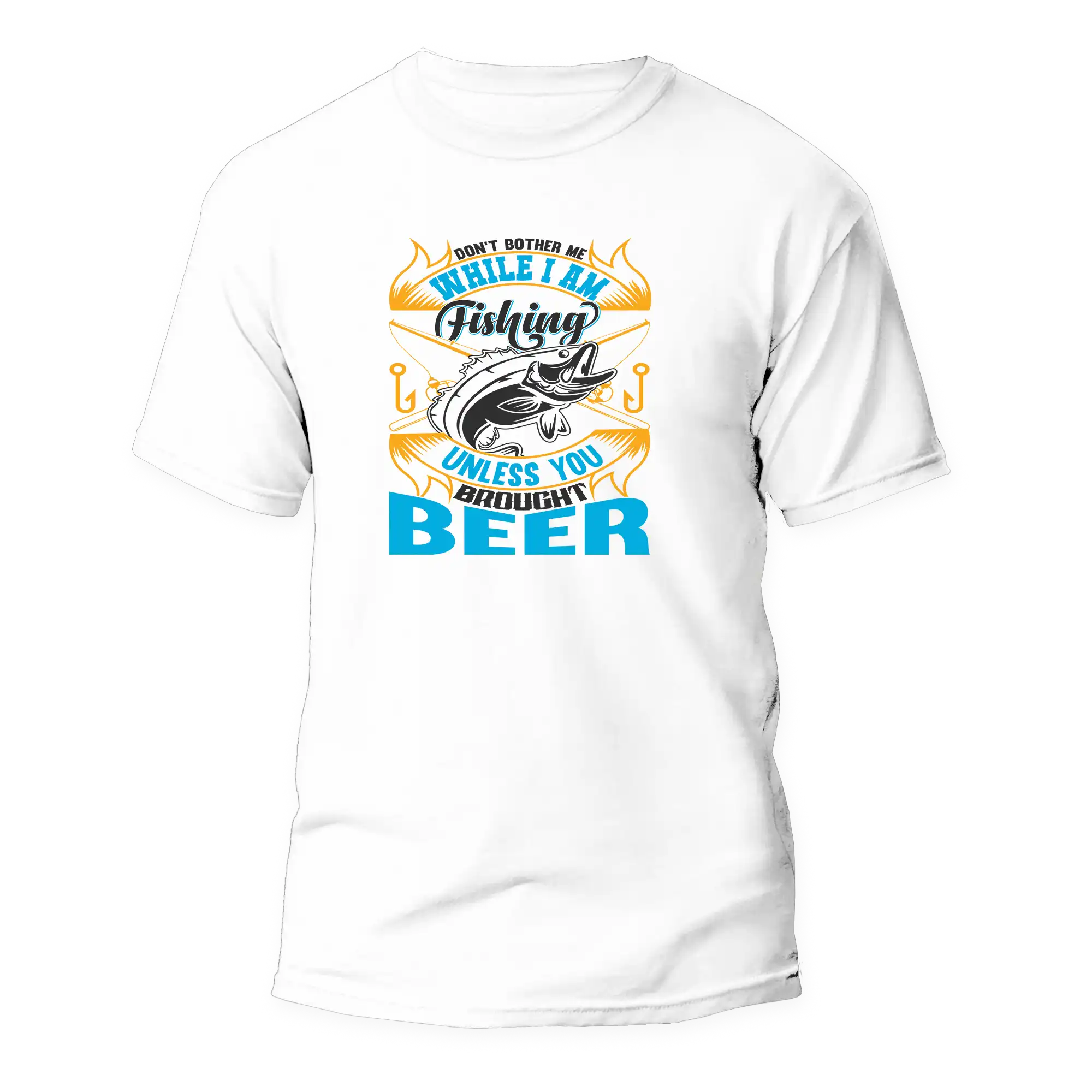 Don't Bother Me While I'm Fishing Man T-Shirt
