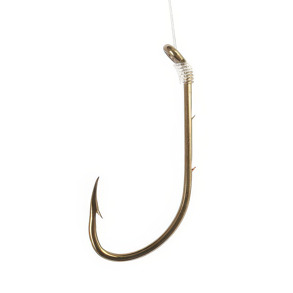 Eagle Claw Baitholder Hook (Bronze, Snelled) Bobber Bargain