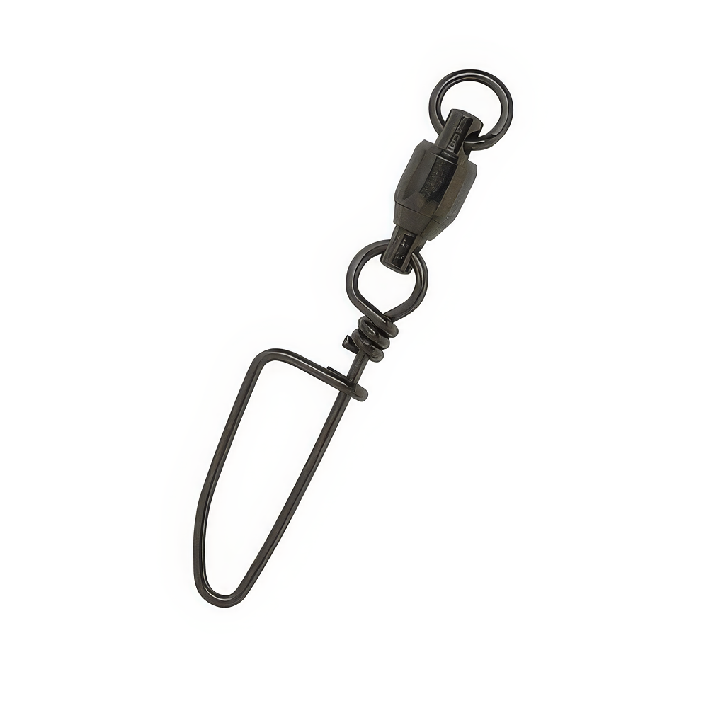 Eagle Claw Black Ball Bearing Swivel (w/Coastlock Snap, 3ct) Bobber Bargain