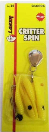 Eagle Claw Laker Critter Spin 1/8 Yellow/Black/Dot Bobber Bargain