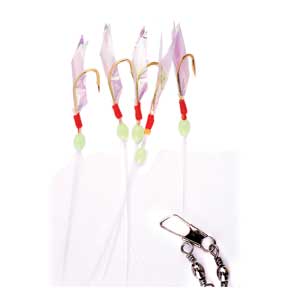 Eagle Claw Sabiki Rigs (White/Glow) Bobber Bargain