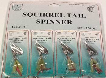 FJ Neil Cocktail, Marble, and Squirrel Tail Spinners Assortment Bobber Bargain