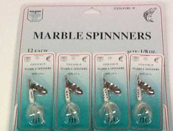 FJ Neil Cocktail, Marble, and Squirrel Tail Spinners Assortment Bobber Bargain