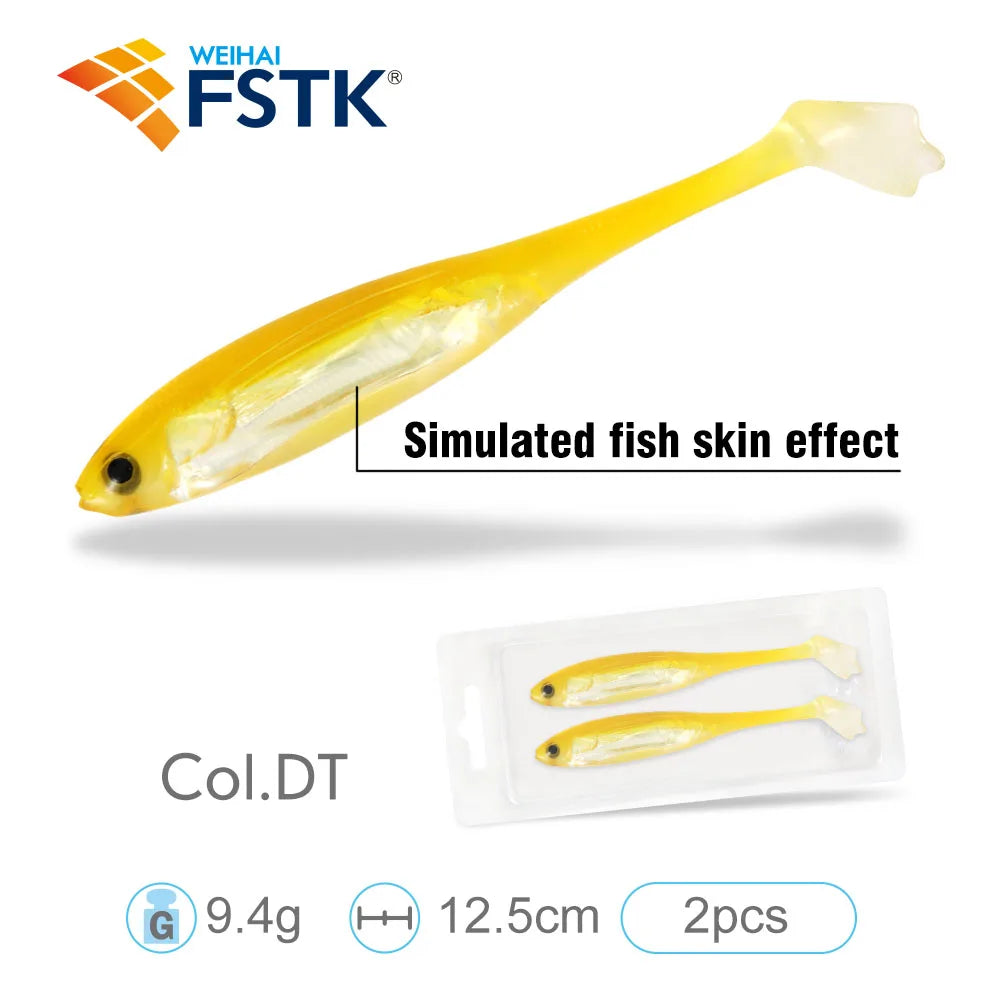 FSTK Realistic Swimbait Minnow (2-Pack, 9.4g) Bobber Bargain