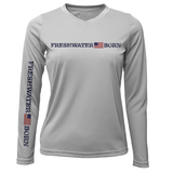 Florida Freshwater Born Linear Logo Women's Long Sleeve UPF 50+ Dry-Fit Shirt